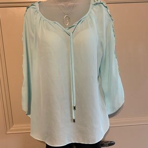 Zac & Rachel Light Teal Blouse Sz ~> Small